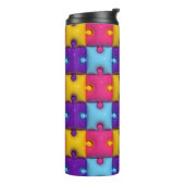 Bouteilles Isothermes Puzzle 3D et parties scintillant Faux Tumbler ther (Tourné sur la gauche)