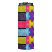 Bouteilles Isothermes Puzzle 3D et parties scintillant Faux Tumbler ther (Dos)