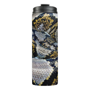 Bouteilles Isothermes Python noir, jaune et gris
