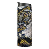 Bouteilles Isothermes Python noir, jaune et gris (Tourné sur la droite)