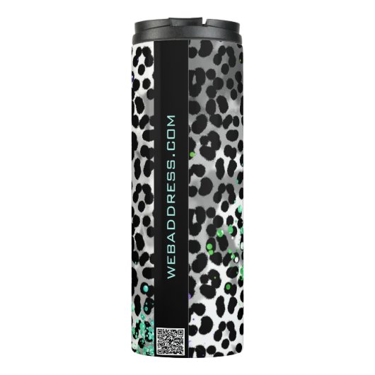 Bouteilles Isothermes *~* QR Parties scintillant Animal Leopard Spots mo (Dos)