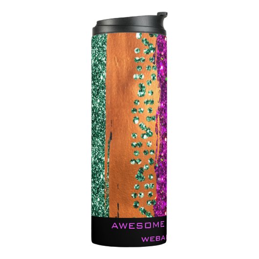 Bouteilles Isothermes *~* QR SWAG Poster de animal Parties scintillant R (Tourné sur la gauche)