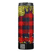 Bouteilles Isothermes *~* QR SWAG Russe Parties scintillant de Noël Roug (Dos)