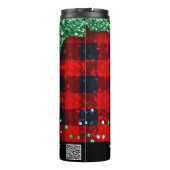Bouteilles Isothermes *~* QR SWAG Rustic Christmas Green Parties scintil (Dos)