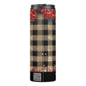 Bouteilles Isothermes *~* QR SWAG Rustique Parties scintillant de Noël R (Dos)