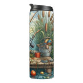 Bouteilles Isothermes Quai de pêche avec scène de capture complète (Tourné sur la droite)