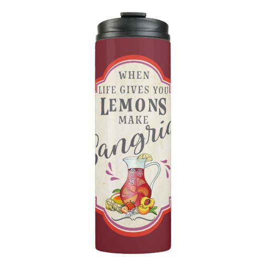 Bouteilles Isothermes Quand La Vie Vous Donne Des Citrons (Devant)