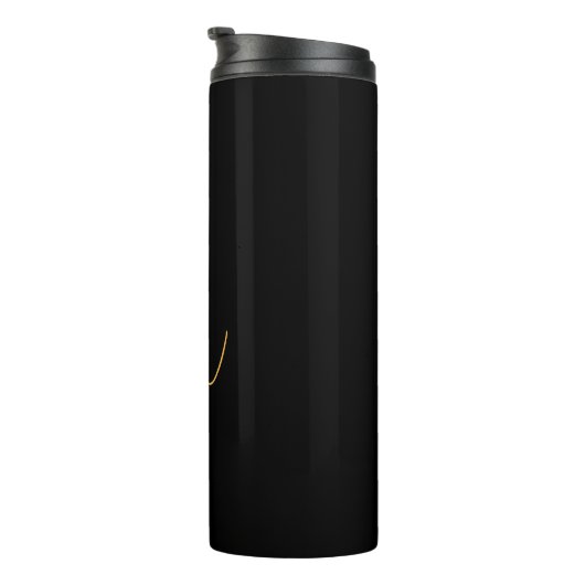 Bouteilles Isothermes R or sur arrière - plan noir (Tourné sur la droite)