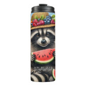 Bouteilles Isothermes Raccoon d'été avec pastèque (Devant)