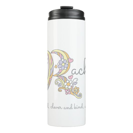 Bouteilles Isothermes Rachael name meaning decorative letter R (Devant)