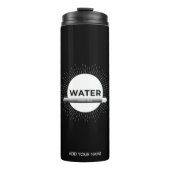 Bouteilles Isothermes Radiant Sun Water Quote with Good Day Bar (Devant)