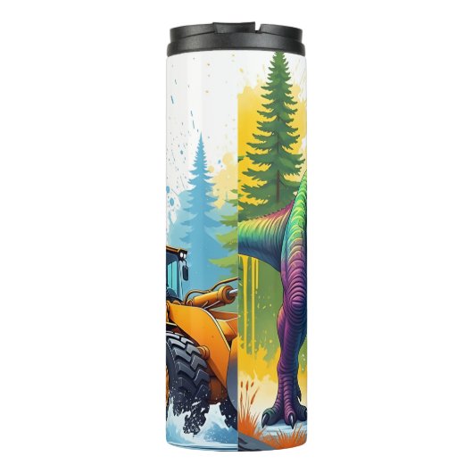 Bouteilles Isothermes Rainbow Dinosaur Yellow Loader Clash (Dos)