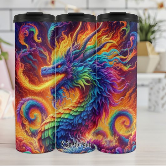 Bouteilles Isothermes Rainbow Dragon Respiration Fire
