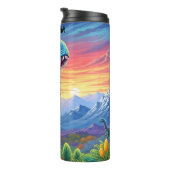 Bouteilles Isothermes Rainbow Frilled Dinosaur Sunset Valley (Tourné sur la droite)