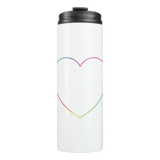 Bouteilles Isothermes Rainbow heart (Devant)