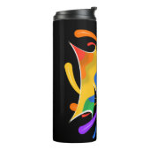 Bouteilles Isothermes Rainbow Letter M Monogram Abstract (Tourné sur la gauche)