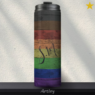 Bouteilles Isothermes Rainbow Philadelphia Pride Drapeau Nom du grain de