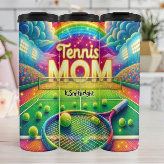 Bouteilles Isothermes Rainbow Tennis Mom Court