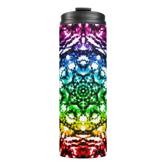 Bouteilles Isothermes Rainbow Tie Dye Mandala Star (Devant)