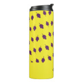 Bouteilles Isothermes Raisins pourpres personnalisés jaune (Tourné sur la gauche)