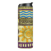 Bouteilles Isothermes Rajasthan Indian, Patchwork Tapis Texture. (Tourné sur la gauche)