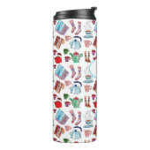 Bouteilles Isothermes Randonnée extérieure illustrée à la main en hiver (Tourné sur la gauche)