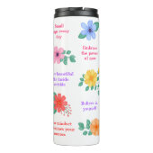 Bouteilles Isothermes Rappels quotidiens Citations motivationnelles posi (Dos)