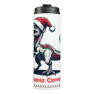 Bouteilles Isothermes raptor au chapeau de Noël de Père Noël