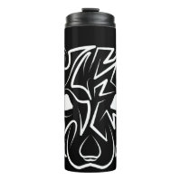 Rat tribal noir et blanc