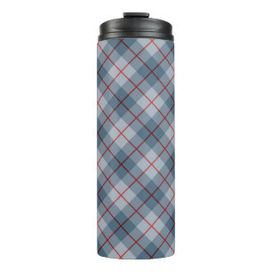 Bouteilles Isothermes Rayure Bleu-Rouge de plaid polarisé