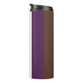Bouteilles Isothermes rayures Brown, violettes et blanches (Tourné sur la droite)