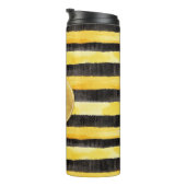 Bouteilles Isothermes Rayures de guépe jaune noir doré (Tourné sur la droite)