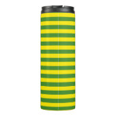 Bouteilles Isothermes Rayures jaune et verte (Dos)