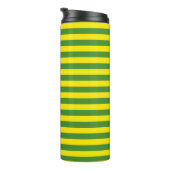 Bouteilles Isothermes Rayures jaune et verte (Tourné sur la droite)