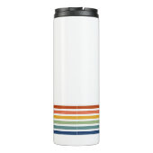 Bouteilles Isothermes Rayures minimalistes monogrammées rétro (Dos)