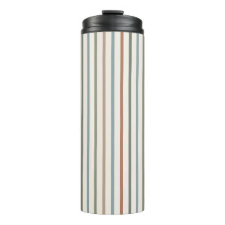 Bouteilles Isothermes Rayures verticales Bohème de tons terreux Motif mi