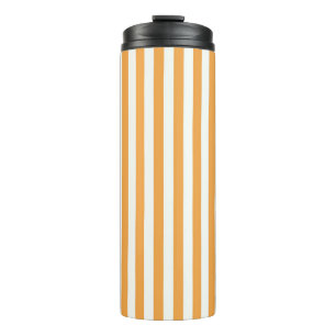 Bouteilles Isothermes Rayures verticales orange et blanc ensoleillées es