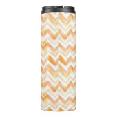 Bouteilles Isothermes Rayures Zigzag Orange Blanc Pêche (Dos)