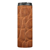 Bouteilles Isothermes Real genuine tan brown alligator leather texture,  (Dos)