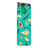Bouteilles Isothermes Realistic avocado. Seamless pattern. Summer exotic (Tourné sur la droite)