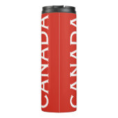 Bouteilles Isothermes Red and White Canada Tumbler – Maple Leaf Pattern (Dos)