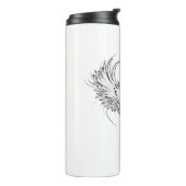 Bouteilles Isothermes Red Angel Coeur avec ailes (Tourné sur la gauche)