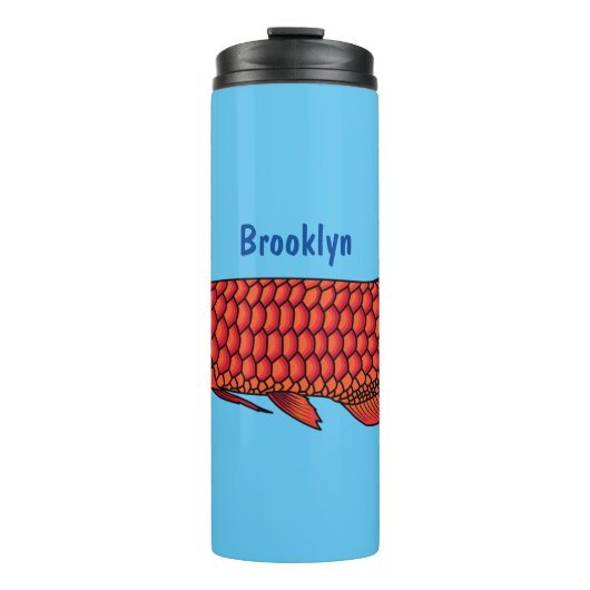 Bouteilles Isothermes Red Arowana fish cartoon (Devant)