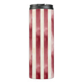 Bouteilles Isothermes Red Burgundy Cream Stripes Christmas (Dos)