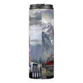 Bouteilles Isothermes Red Chrome Semi Truck Mountain Road (Dos)