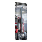 Bouteilles Isothermes Red Chrome Semi Truck Mountain Road (Tourné sur la droite)