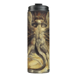 Bouteilles Isothermes "Red Dragon" art personnalisé texte tumbler