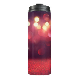 Bouteilles Isothermes Red glitter vintage lights background. defocusedba