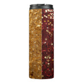 Bouteilles Isothermes Red Gold Glitter Festive Confetti (Dos)