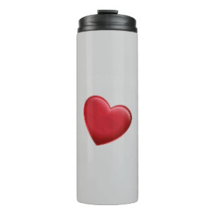 Bouteilles Isothermes Red Heart Grey Mariage d'amour tendance